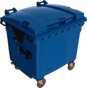 Bote de basura 1100 litros plastic Omnium